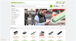 Desktop Screenshot of laptopsandspares.com